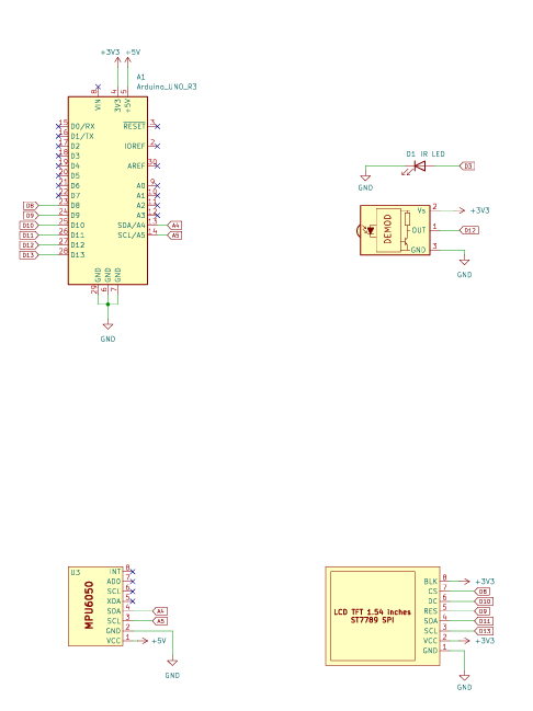 Schakeling op breadboard